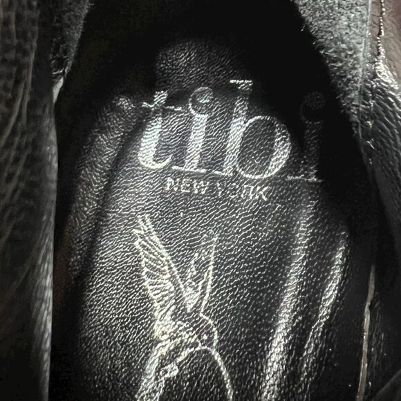 TIBI Knee High Boots Gray Suede Ruffle Flat Shoes Womens 39.5 US 9 Made In Italy - Picture 6 of 6